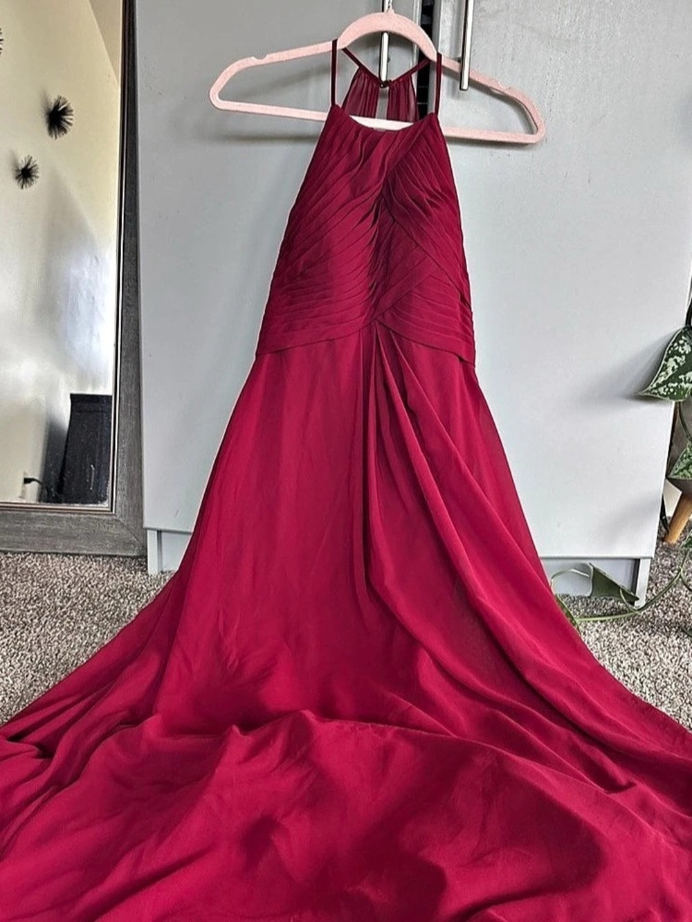 Halter Maxi Dress in Pink